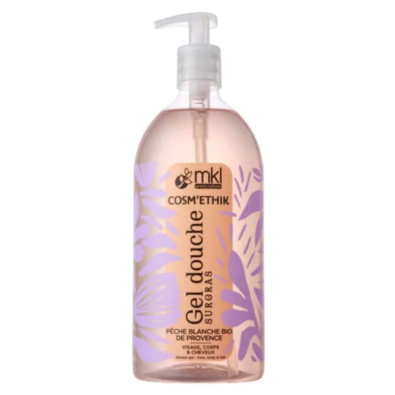 MKL Cosm'ethik Organic White Peach Shower Gel from Provence 1L