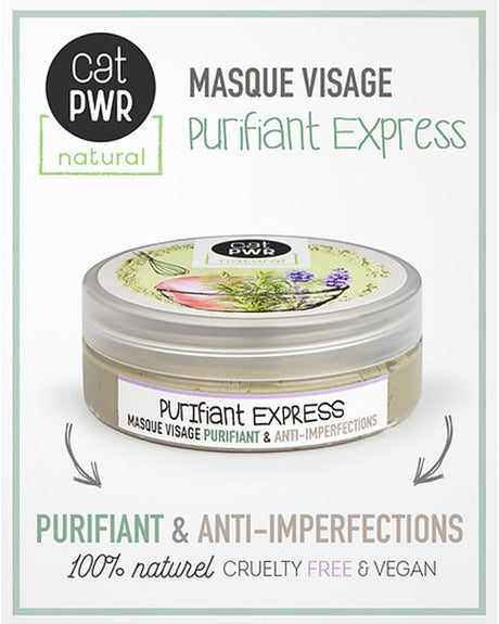 UrbanK Masque Visage Purifiant Peau Mixte à Grasse Boutons + Acné - 60g