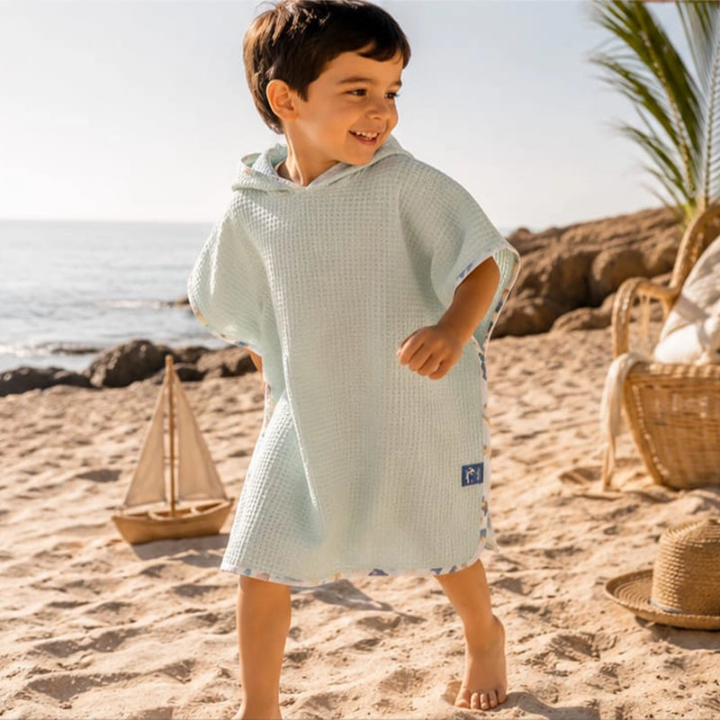 Baby Bulle Ponchos Sea Green