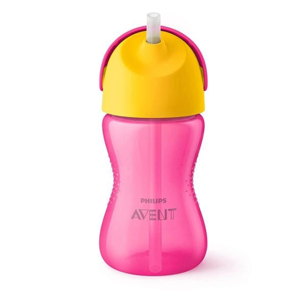 Vaso con pajita Avent para niñas +12 meses - 300 ml