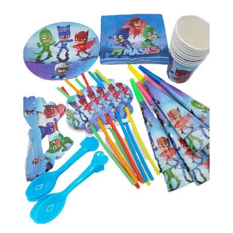 Pack Anniversaire 91 Pièces - PJ MASKS