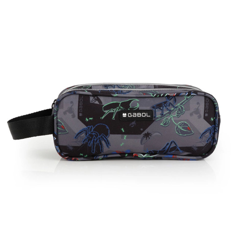 Gabol Trousse Triple BUGS avec Poignée - Noir