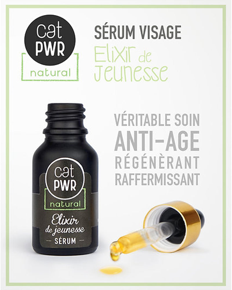 UrbanK Sérum Visage de Nuit Anti-Age & Anti-Rides ELIXIR de JEUNESSE - 14ml