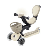 Globber Patinete Evolutivo GO UP BABY LIGHTS con Cesta 360° - Topo