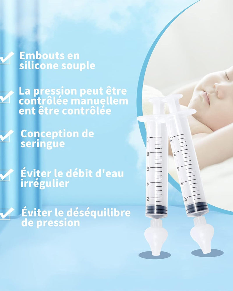 Seringue Nasale Pour Bébé 2 Pièces - 10ml