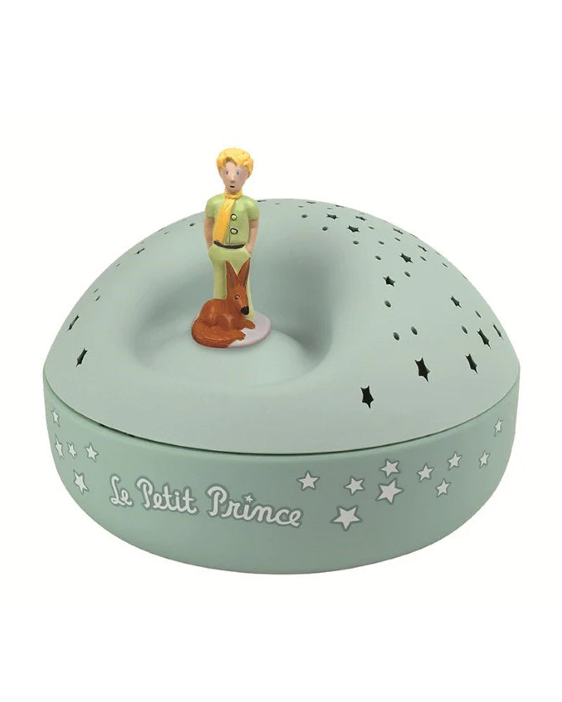 Trousselier Veilleuse Projecteur d'Etoiles Musical Le Petit Prince - Vert