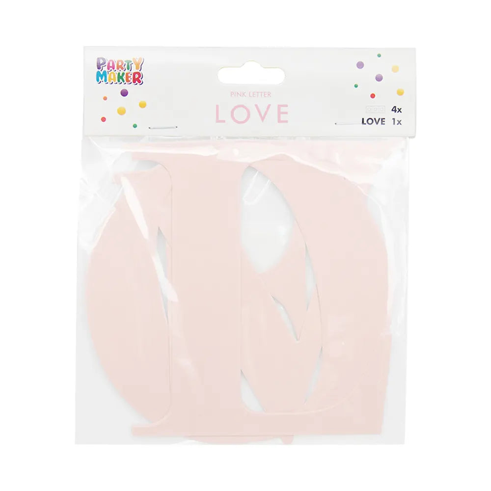 Letra LOVE Rosa – 13cm