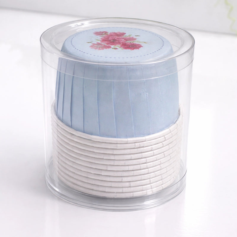 Moule en Papier Cupcake x12 - Bleu Ciel