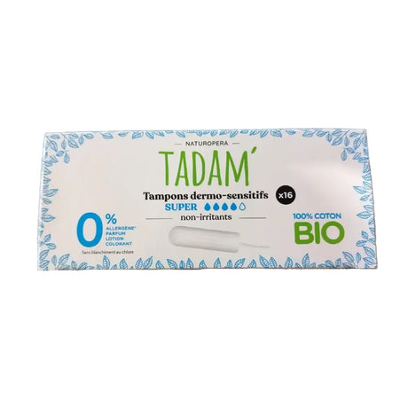 Tadam’ Tampons Dermo Sensitifs Super - 16 Unités