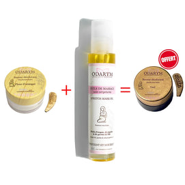 Offre : Odarym Déodorant Fleur d'Oranger sans Huiles Essentielle + Huile de Massage Anti-Vergeture = Déodorant Oud sans Huiles Essentielles Offert