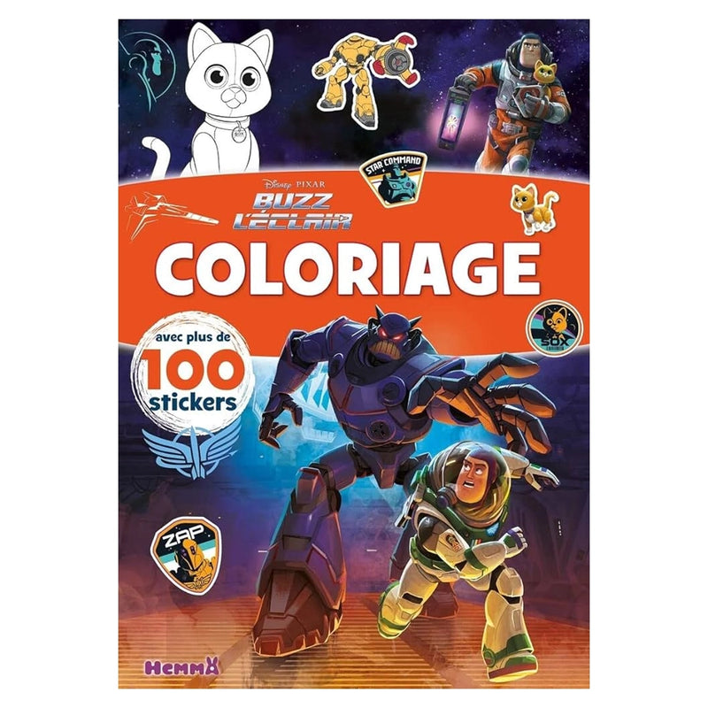 Buzz Lightyear - Libro para colorear con pegatinas