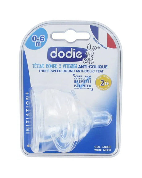 Dodie Lot de 2 Tétines Anti-Colique D2 0-6M