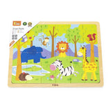 Viga Toys Puzzle 24 Pièces Jungle en Bois 24M+