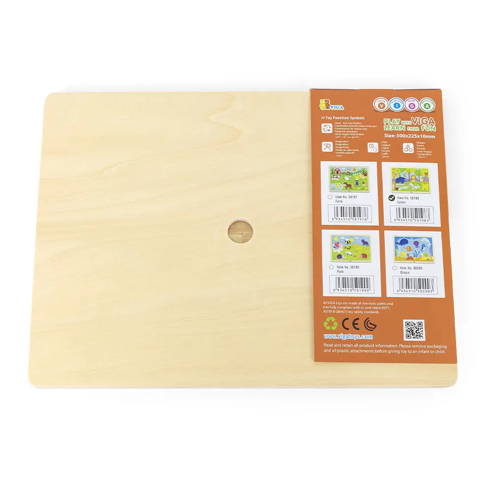 Viga Toys Puzzle 24 Pièces Jungle en Bois 24M+