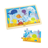 Viga Toys Puzzle 24 Pièces Océan en Bois 24M+
