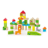 Viga Toys Blocs de Construction Zoo 2A+ - 50 Pièces