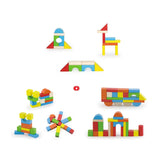 Viga Toys Blocs de Construction de 2.5 cm d'Epaisseur  2A+ - 80 Pièces