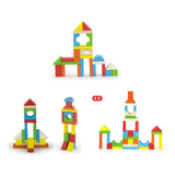 Viga Toys Blocs de Construction de 2.5 cm d'Epaisseur  2A+ - 80 Pièces