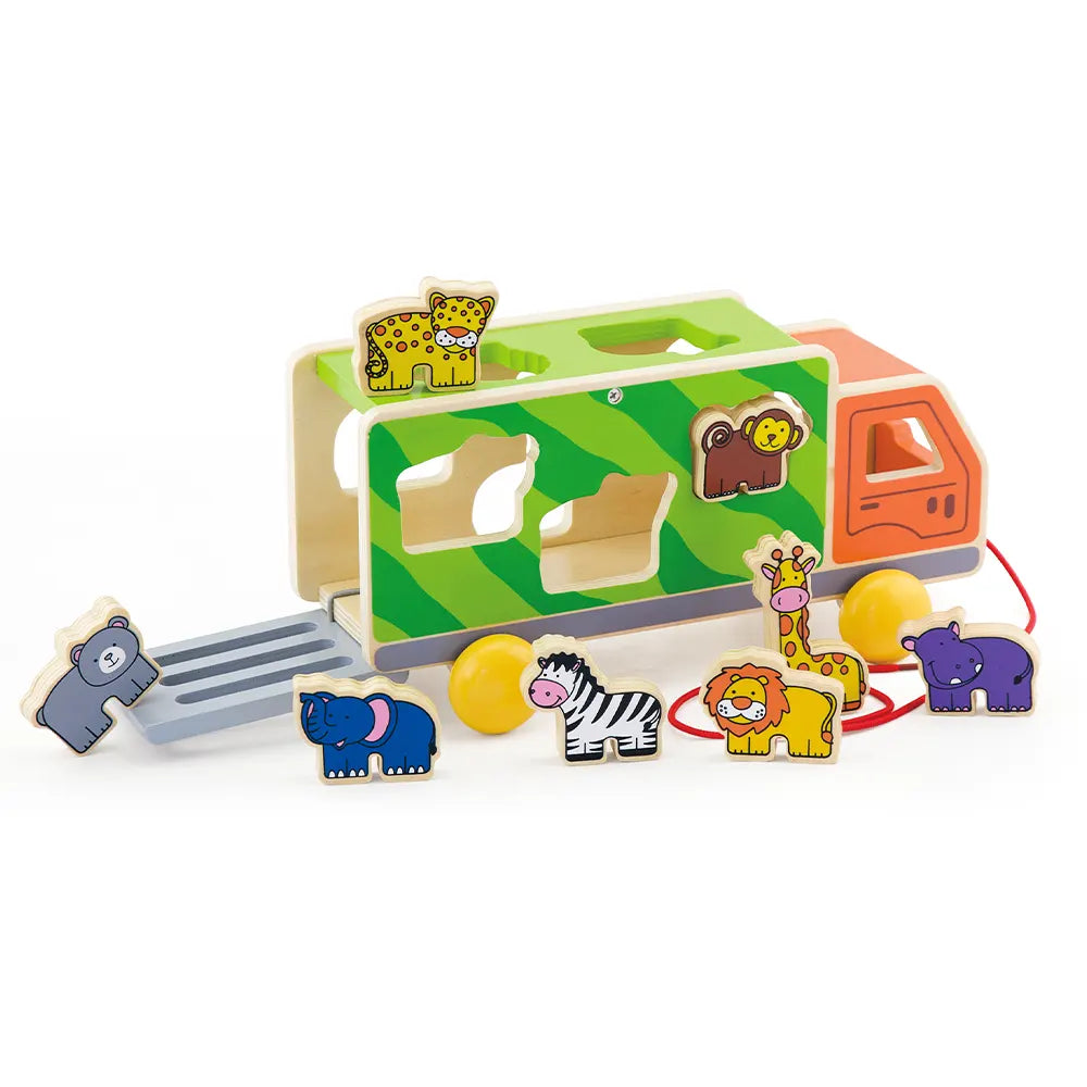 Viga Toys Camion d'Animaux à Tirer 18M+