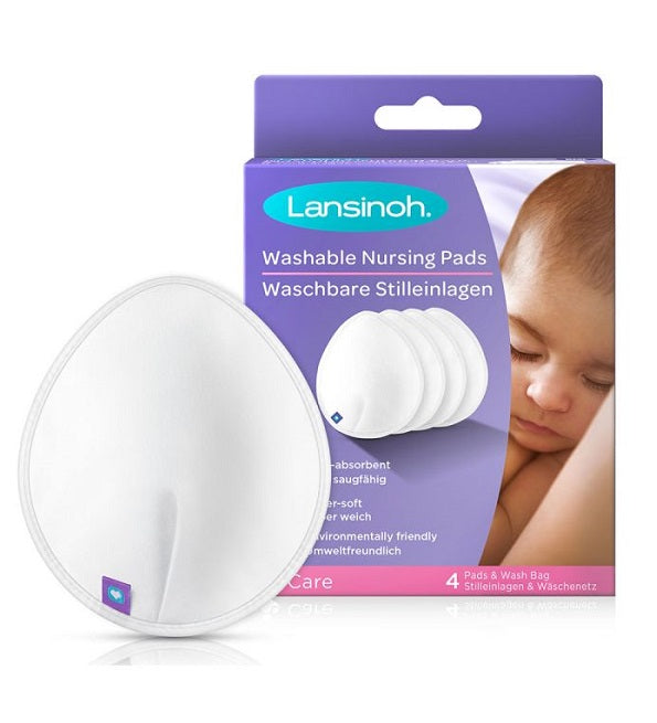 Lansinoh Coussinets d'allaitements lavables 4 pads