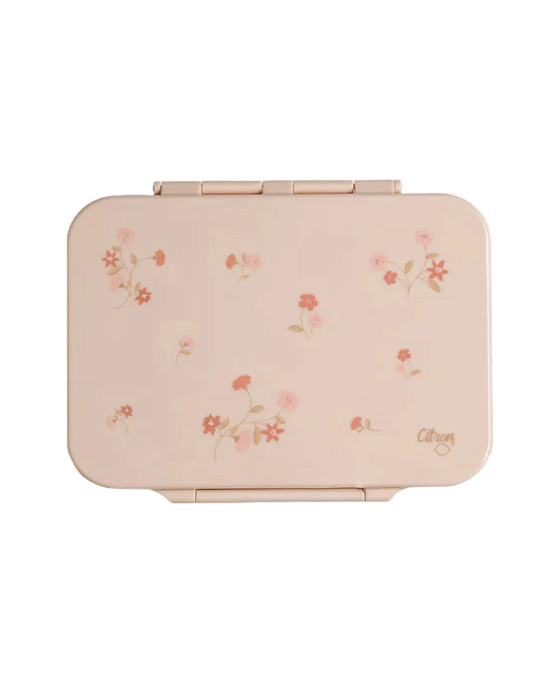 Lunchbox Tritan 4 Compartiments Citron - Fleurs