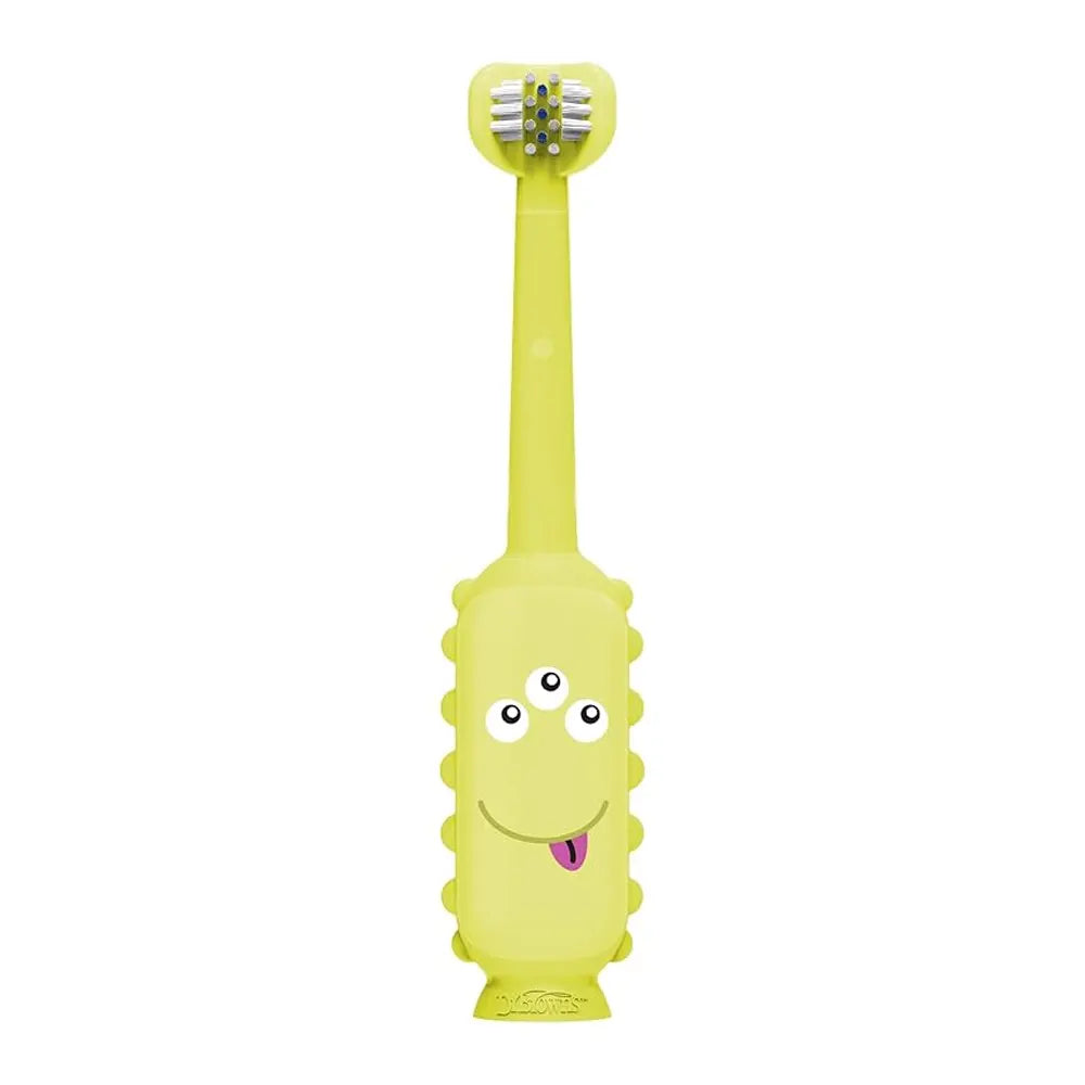 Dr. Brown's Brosse à Dents Monster 1-4 ans – Jaune