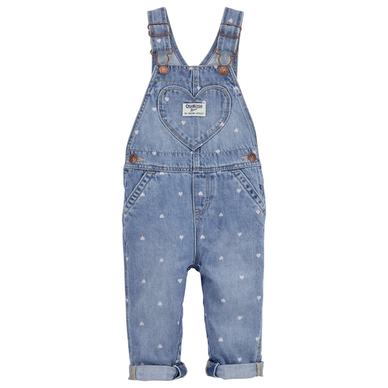 OshKosh Baby Denim Overalls - Heart