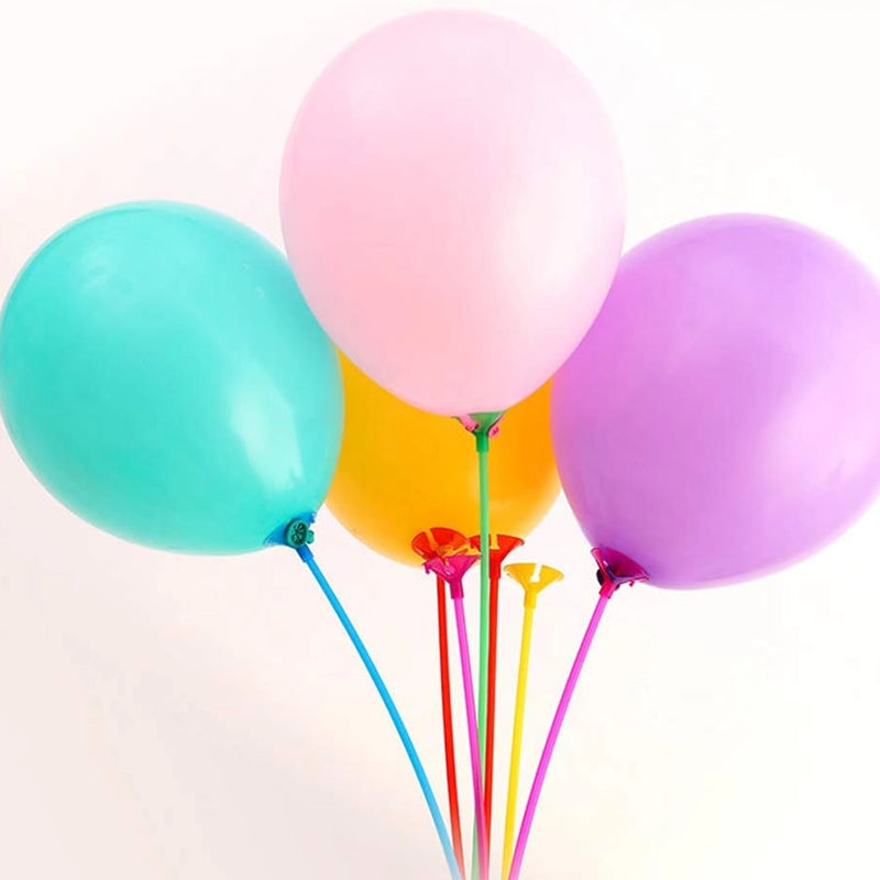 Lot de 100 Tiges pour Ballons - Multicolore