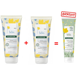 Offre : Klorane Bébé Gel lavant au Calendula 200ml + Shampooing démêlant au Calendula 200ml = Crème Change au Calendula Bio 100ml