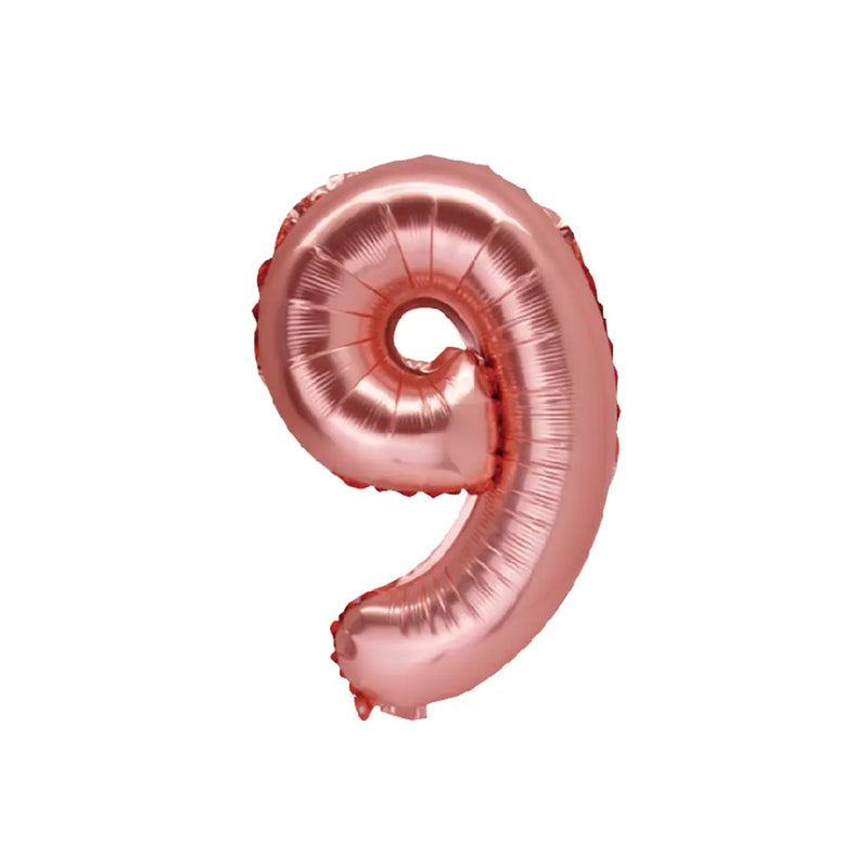 Ballon Chiffre 9 Rose Gold – 86cm