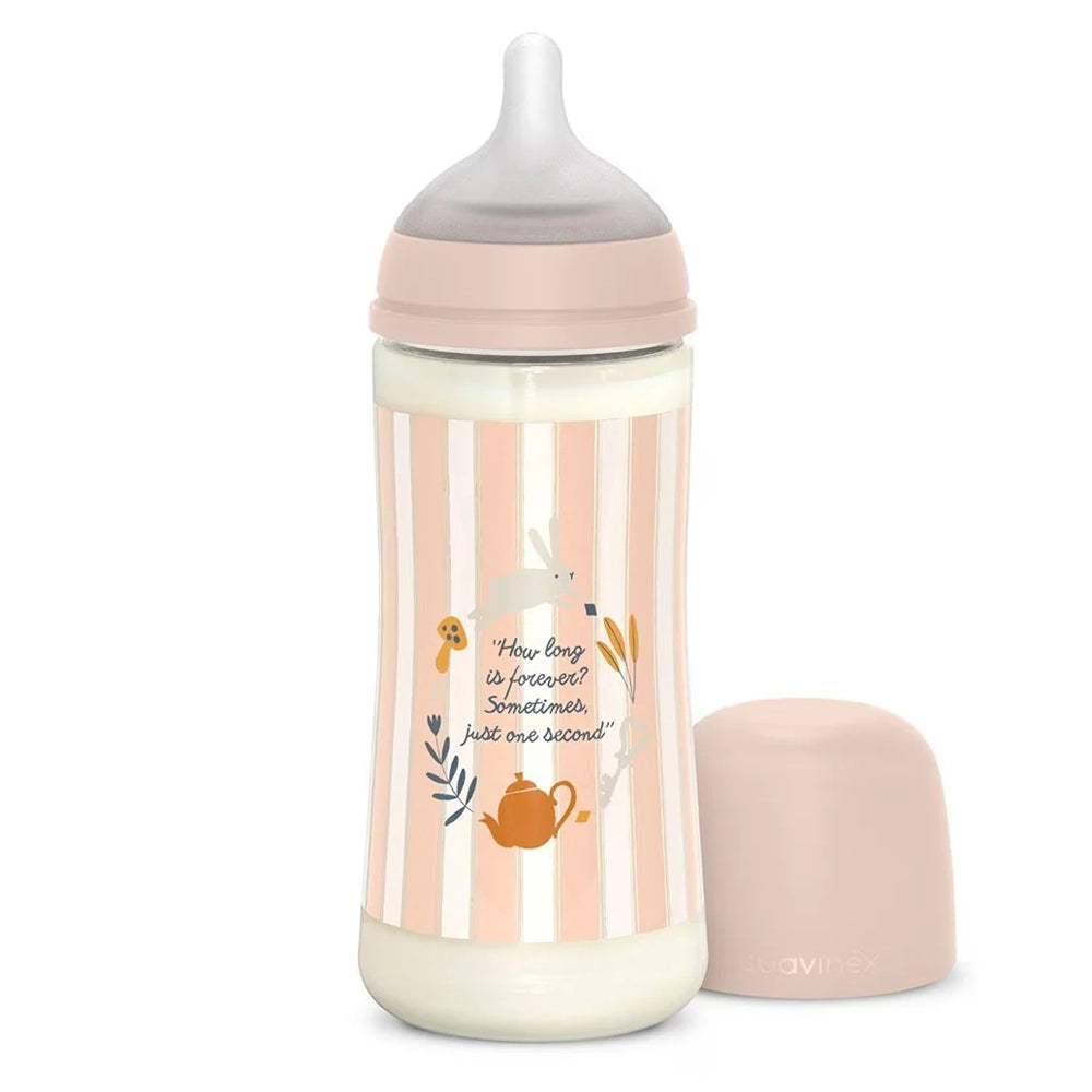 Suavinex Biberon Wonderland Polyamide 360ml - Rayé Rose