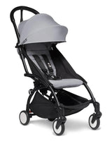 YOYO² Black Chassis Stroller + pack6 - Stone