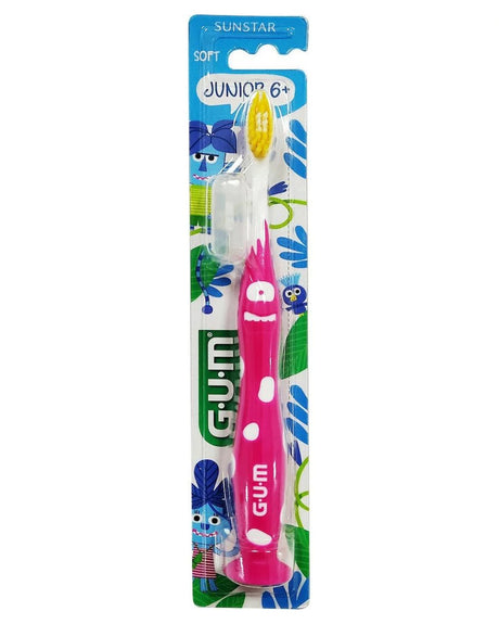 Brosse à dents G.U.M JUNIOR 6-9ans - Rose