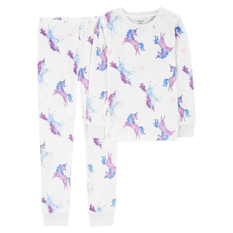 Pyjama 2 Pièces en Velours Pelucheux Carter's - Licorne Ivoire