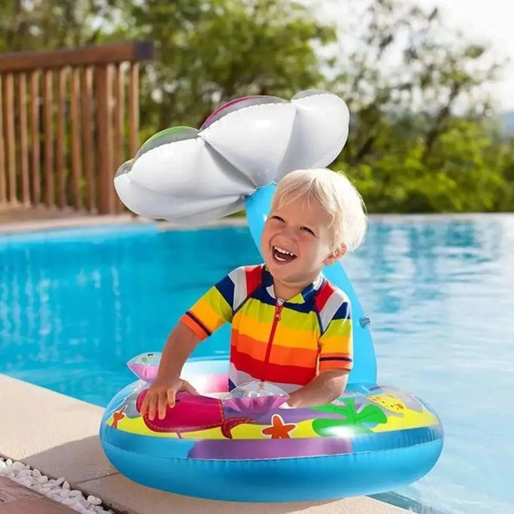 Flotador Inflable para Niño con Techo de Palmera – 61 cm