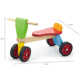 Viga Toys Petit Tricycle en Bois 18M+