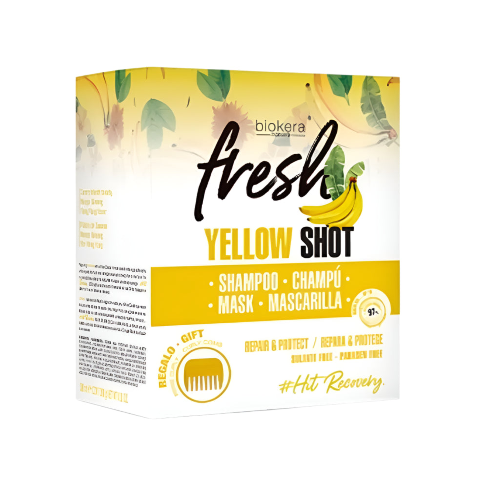 Biokera Yellow shot duo pack "shamp 200ml+Mask 250ml"