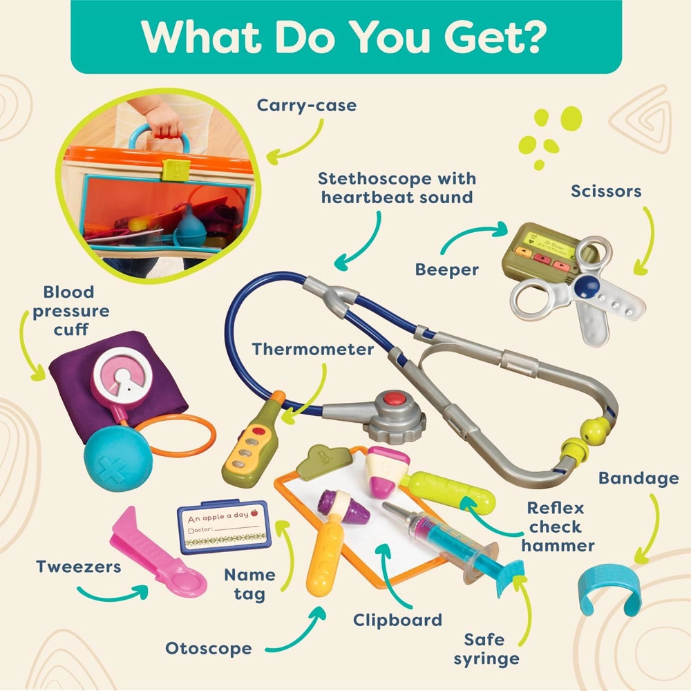 B. Toys Doctor Set Medical Kit 18M Wlidaty Morocco 1 E Commerce Site for Kids Clothing Toys Books Baby Gear Strollers Baby Registries Gifts and Gift Cards Year End Sales Winter