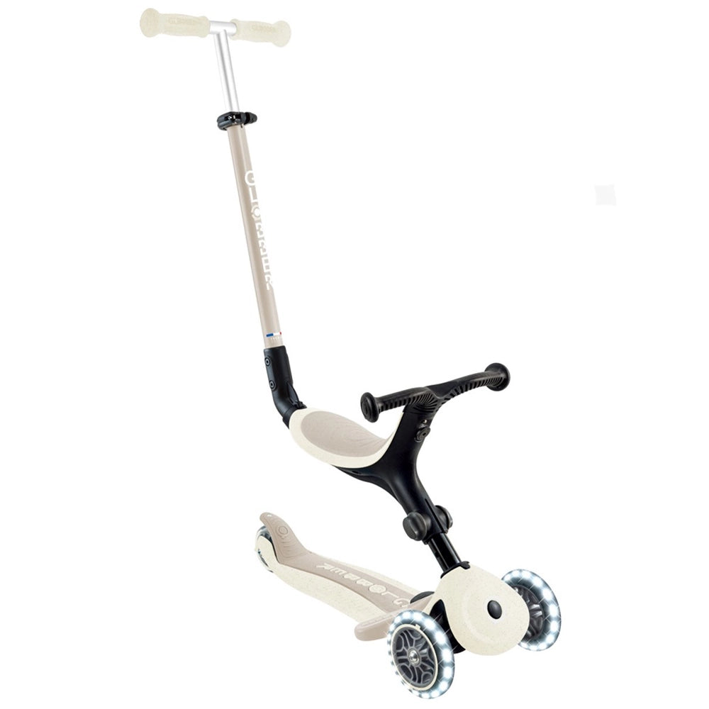 Globber Trottinette Évolutive GO-UP Deluxe LED 360° - Beige