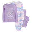 Pyjama 4 Pièces en Coton Carter's - Mauve