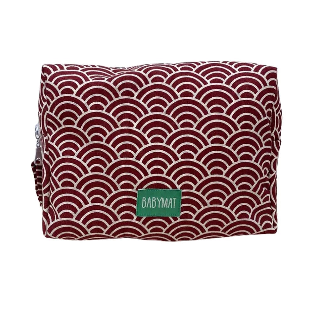 Pouch Babymat - Burgundy Arcs