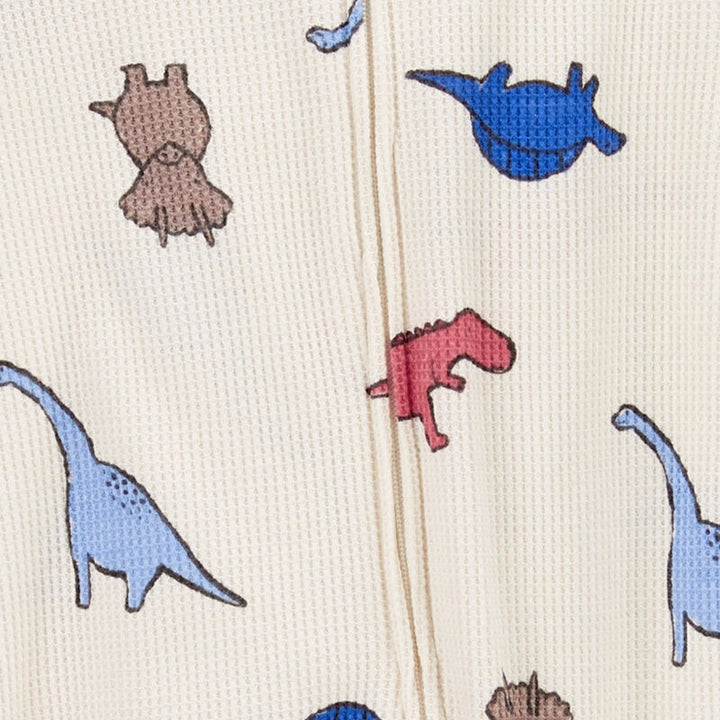 Carter's Thermal Sleepsuit - Ivory Dinosaur