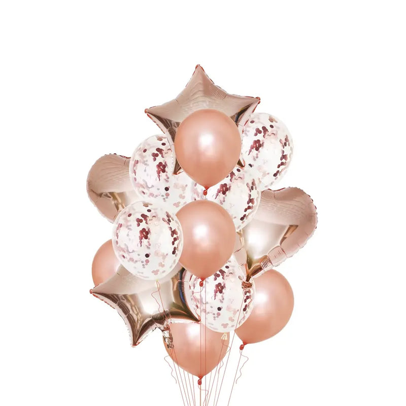 Pack de 14 globos de fiesta - Melocotón