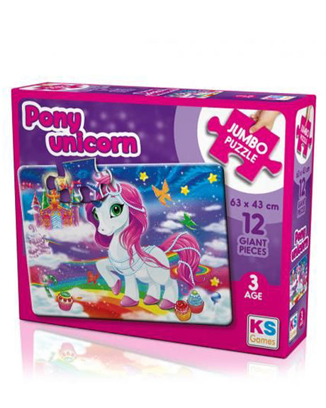 KS Jumbo Puzzle 12 - Pony Unicorn