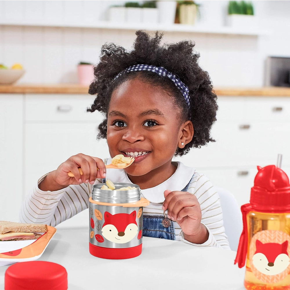 Skip Hop Thermos Isotherme en Acier Inoxydable Zoo 325ml - Renard
