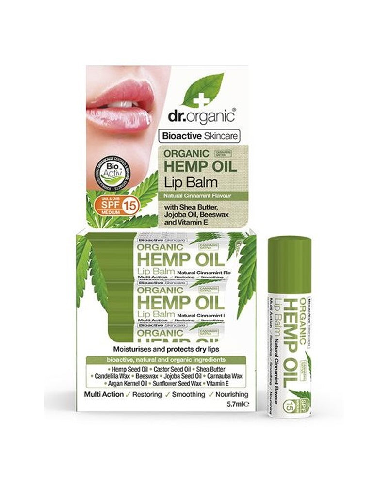 Dr Organic Hemp Oil Lip Balm - 5.7ml