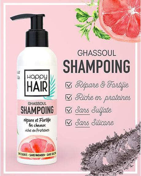 UrbanK Shampoing Naturel Sans Sulfate au Ghassoul - 170ml