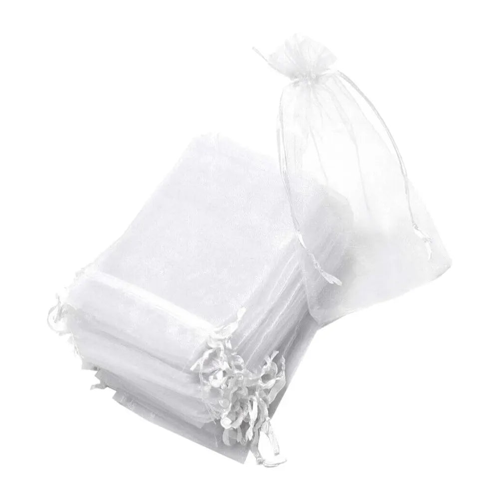 Lot de 10 Sachets en Tissu avec Cordon de Serrage