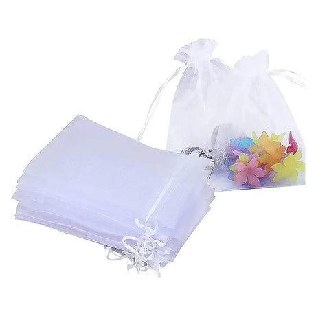 Lot de 10 Sachets en Tissu avec Cordon de Serrage