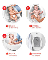 Skip Hop Baignoire Moby Smart Sling 3 Étapes - Blanc